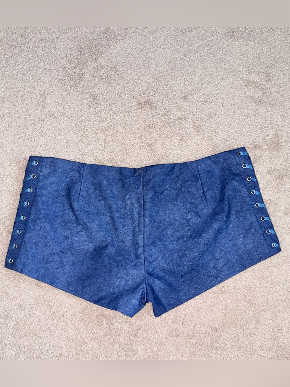 I.AM.GIA Deep Blue Lace-Up Side short shorts - never worn